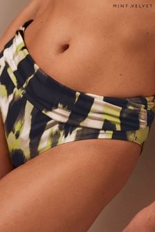 Mint Velvet Lime Green Roll top Bikini Briefs (N31008) | LEI 233
