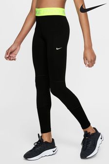 Nike Black/Lime Dri-FIT High Waisted Pro Leggings (N31046) | kr600