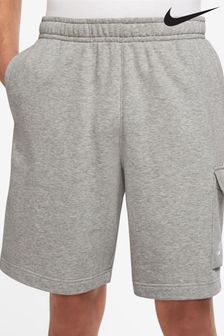 Grau - Nike Club Cargo-Shorts aus French Terry (N31090) | 61 €