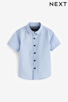 Blue Short Sleeve Oxford Shirt (3mths-7yrs) (N31170) | €11 - €14