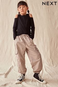 ミンクブラウン - パラシュート カーゴ 裾リブパンツ (3～16 歳) (N31196) | ￥2,780 - ￥3,640