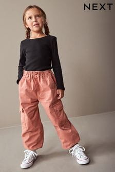Marrón óxido - Pantalones tipo paracaidista con bajos ajustados (3 a 16 años) (N31200) | 22 € - 29 €