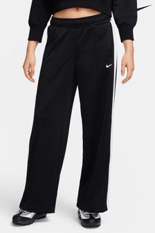 Czarny - Spodnie dresowe Nike z szerokimi nogawkami z lampasem (N31234) | 440 zł