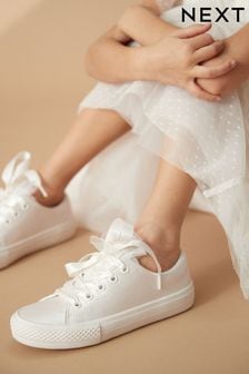 White Bridesmaid Occasion Tulle Trainers (N31305) | €31 - €41