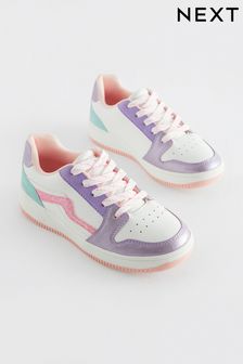Purple Metallic Lace-Up Trainers (N31319) | $37 - $49