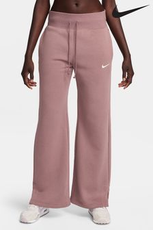 Nike Pink Phoenix Fleece High Waisted Wide Leg Sweatpants (N31434) | €69