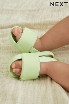 Fluro Green Baby Slider Sandals (0-24mths) (N31676) | 40 QAR