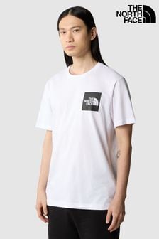 White - The North Face Fine Mens T-shirt (N31686) | kr510