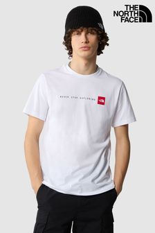 Weiß - The North Face Herren Never Stop Exploring Kurzärmeliges T-Shirt (N31691) | 46 €