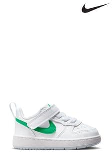 Белый/зеленый - низкие кроссовки для малышей Nike Court Borough Recraft (N31701) | €46