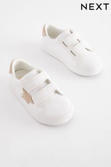 White Standard Fit (F) Star Trainers (N31777) | $24 - $27