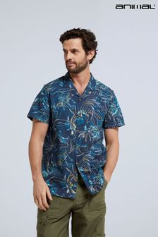 Animal Mens Blue Will Organic Printed Shirt (N31889) | $99