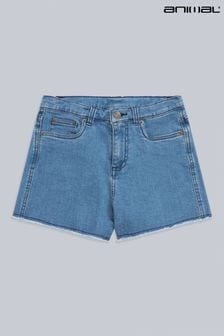 Синие детские джинсовые шорты из органического хлопка Animal Sophia (N31900) | €14