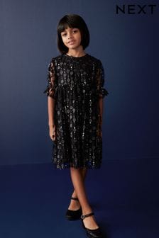 Sequin Shimmer Party Dress (3-16yrs)