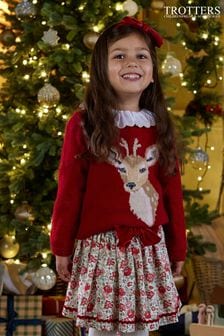 Trotters London Pullover mit weihnachtlichem Rentiermotiv, Rot (N31996) | 47 € - 50 €