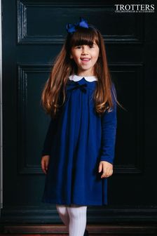 Trotters London Blue Anna Petal Collar Dress (N32017) | 77 € - 83 €