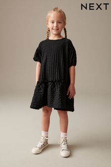 Black 3D Texture Dress (3-16yrs) (N32143) | CA$48 - CA$61