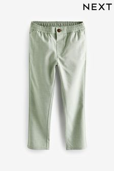 Verde mentol - Blend Pantaloni elegantă din in (3-16ani) (N32185) | 132 LEI - 174 LEI