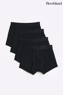 黑色 - River Island Ri四角褲4條組合裝 (N32199) | HK$257