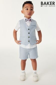 Baker by Ted Baker Shirt Waistcoat and Short Set (N32352) | $111 - $117