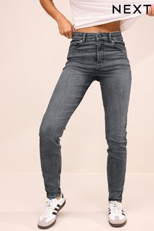 Grau - Skinny-Jeans mit niedrigem Bund (N32366) | 44 €