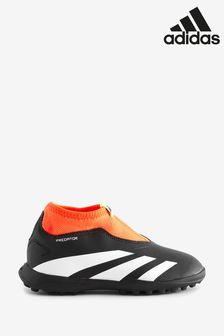 أسود - Adidas Football Predator 24 League Laceless Turf Kids Boots (N32559) | 351 ر.س
