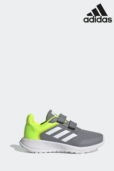 adidas Grey/Green Kids Sportswear Tensaur Run Trainers (N32568) | AED155