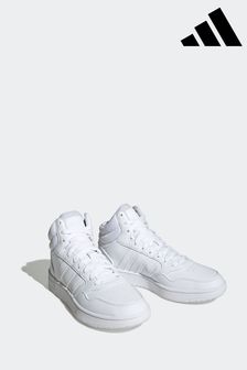 adidas White Originals Hoops 3.0 Mid Lifestyle Basketball Classic Vintage Trainers (N32714) | NT$2,800