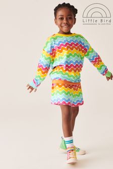 Little Bird by Jools Oliver Multi Pastel Towelling Sweat Top and Short Set (N33119) | €33 - €40