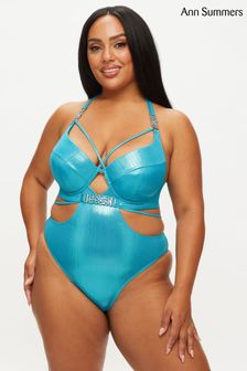 Синий купальник на косточках с эффектом металлик Ann Summers Maldives (N33163) | €28