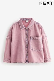 Rose - Veste-chemise en jean carrée (3-16 ans) (N33280) | €21 - €28