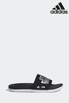 adidas Black Adilette Comfort Star Wars Sandals (N33467) | 191 SAR