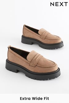 Neutral Extra Wide Fit Forever Comfort Chunky Loafers (N33543) | ₪ 120