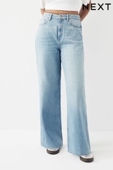 Mid Blue Denim Hourglass Loose Wide Leg Jeans (N33611) | €45