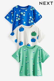 Blue Apple Short Sleeve T-Shirts 3 Pack (3mths-7yrs) (N33659) | R274 - R348