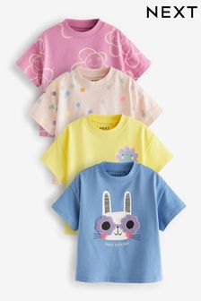 Blue Bunny Character Short Sleeve T-Shirts 4 Pack (3mths-7yrs) (N33664) | Kč685 - Kč835