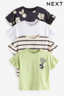 グリーン - Tシャツ 4 枚パック (3 ヶ月～7 歳) (N33668) | ￥3,820 - ￥4,510