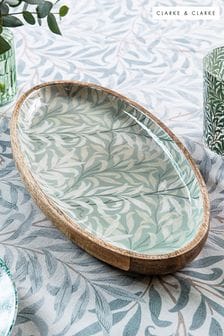 Clarke and Clarke Dove Grey William Morris Designs Willow Boughs Wooden Platter (N33724) | €37