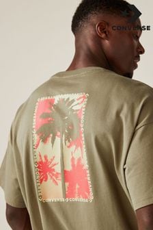 Converse Beige Festival Palm Tree T-Shirt (N33765) | OMR16