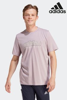 紫色 - Adidas 運動服成長運動服圖案T恤 (N34060) | NT$1,070