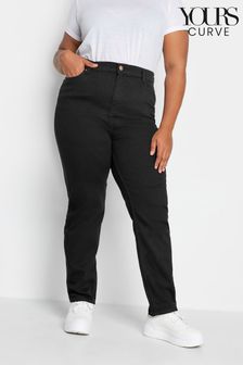 Schwarz - Yours Curve Ruby Straight-Leg-Jeans (N34197) | 45 €