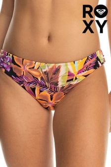 Roxy Floral Printed Black Bikini Bottoms (N34227) | AED177