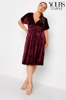 Robe patineuse Yours Curve Velvet Wrap (N34414) | €26