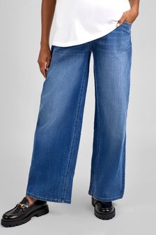 Mittelblaue Waschung - Jojo Maman Bébé Jeans mit weitem Bein (Umstandsmode) (N34458) | 67 €
