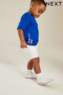 金屬藍 - 簡約短袖T恤 (3個月至7歲) (N34499) | NT$160 - NT$240