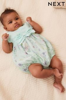 Green Floral Baby Bloomer Romper (0mths-2yrs) (N34567) | NT$800 - NT$890