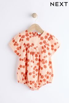 Apricot橙色花朵圖案 - 嬰兒款燈籠褲連身衣 (0個月至3歲) (N34570) | NT$530 - NT$620