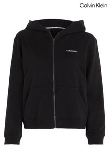 Calvin Klein Modern Cotton Loungewear Full Zip Black Hoodie (N34984) | ₪ 377