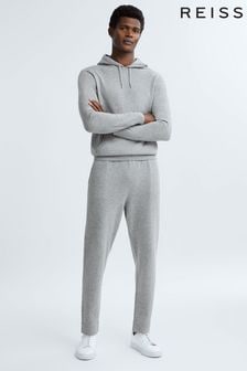 Reiss Soft Grey Melange Manly Atelier Cashmere Blend Joggers (N34986) | $492