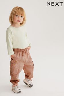 Pink Embroidered Cargo Trousers (3mths-7yrs) (N35000) | 77 zł - 94 zł